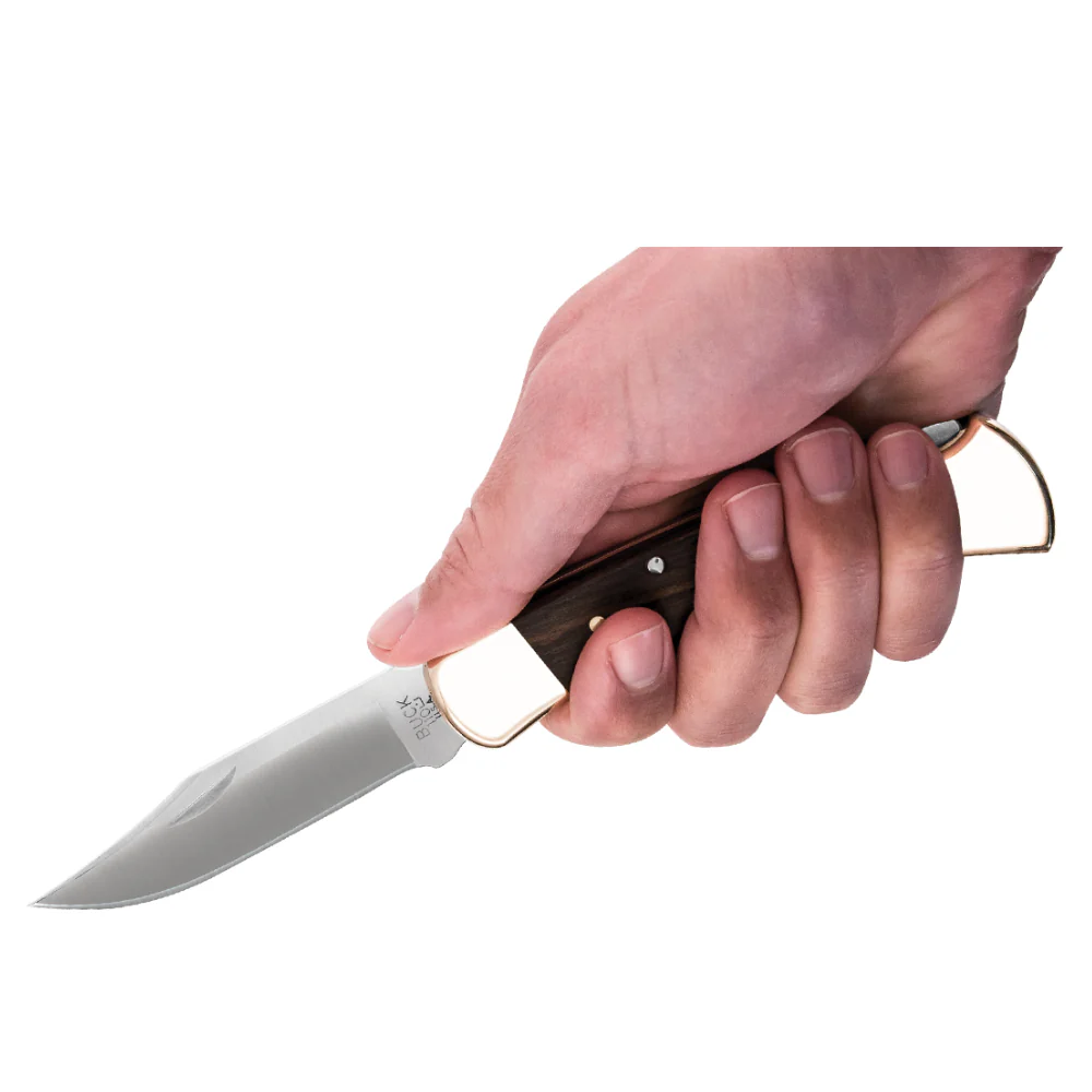 Buck 110 Folding Hunter Knife with Ebony Handle - Image 4