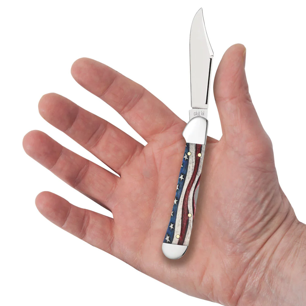 Case Mini Copperlock Star Spangled Lockblade Pocket Knife - Image 4